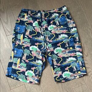 Kids Colorful Tropical Print Shorts